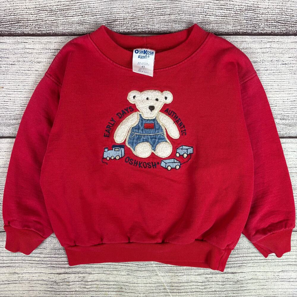 Vintage 1990s Osh Kosh B'Gosh Teddy Bear Crewneck